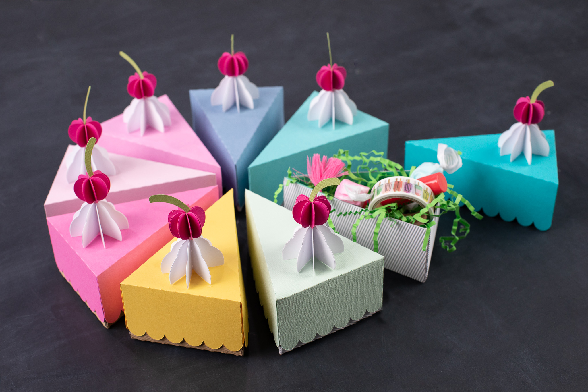 custom cake slice boxes