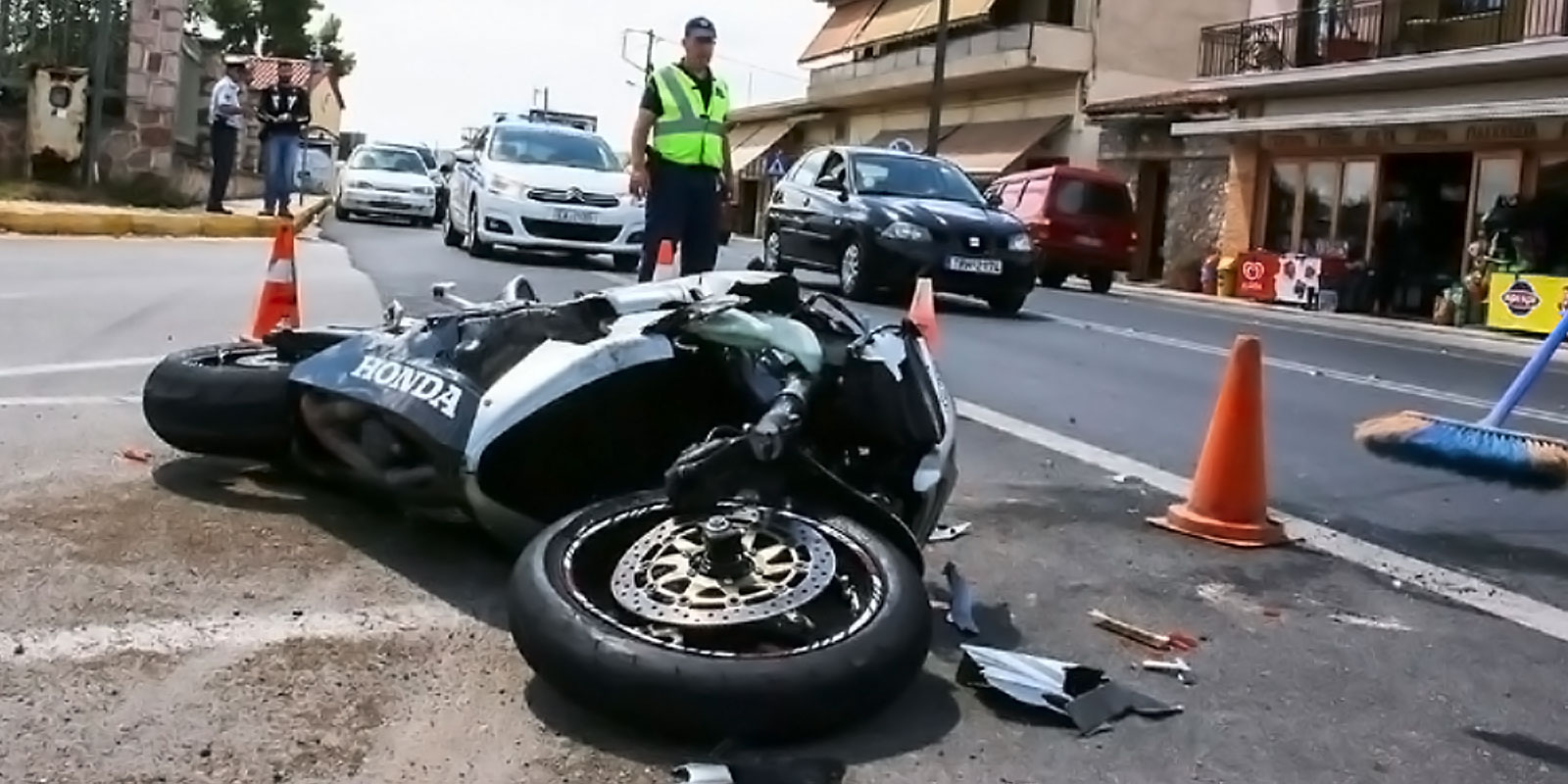 involved in a motorcycle acciden